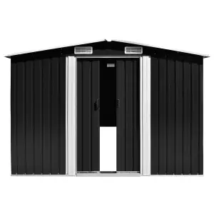 Berkfield Garden Shed Anthracite 257x779x181 cm Galvanised steel