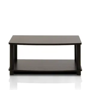 Furinno 13191EX/BK Turn-N-Tube No Tools 2-Tier Elevated TV Stands