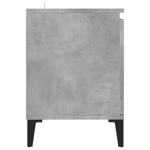 vidaXL TV Cabinet with Metal Legs Concrete Grey 103.5x35x50 cm