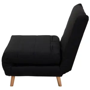 Beliani Retro Sofa Bed SETTEN Black