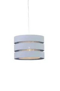 Trio Light Grey Pendant Light shade (D)28cm