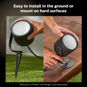 Philips Hue White and Colour Ambiance Outdoor Lily and XL Base Kit