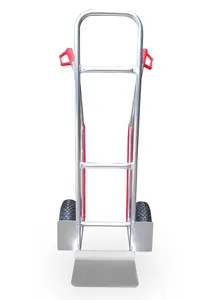 Dual Handled Aluminium Sack Truck With Puncture-Proof Wheels, Dual Handle, Large Toe, Aluminium Frame, 150kg Capacity