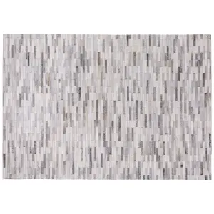 Cowhide Area Rug 160 x 230 cm Grey AHILLI