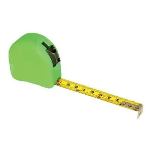 3m x 16mm Hi Vis Contour Tape Measure Metric & Imperial Belt Clip Hand Strap