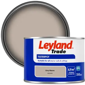 Leyland Trade Vinyl Matt Walls & Ceilings Emulsion Paint Grey Mauve (PPG18-03) 350ml Tester