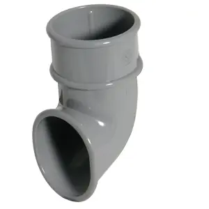 FloPlast Miniflo Grey Round Gutter shoe (Dia)50mm