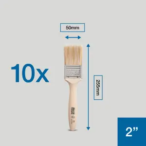 Harris Trade 2" Fine tip Comfort Paint brush, Pack of 10