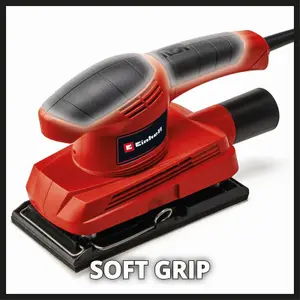 Einhell Orbital Sander 150W 1/3 Sheet - Hook & Loop Fastening - Includes 3 Sanding Sheets - Vacuum Extraction Port - TC-OS 1520