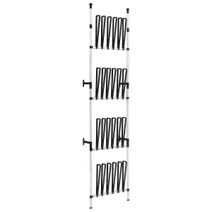 Berkfield Telescopic Boot Rack with Rods Aluminium