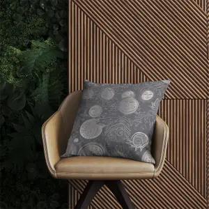 Sun and Moon in Grey Outdoor Cushion 45cm x 45cm