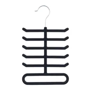 LIVIVO Plastic Clothes hangers, Pack of 50 - Black