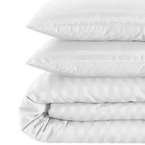 Florane Microfibre 250 TC Reversible Modern & Contemporary Duvet Cover Set with pillow cases White / Single Duvet Cover + 1 Standard Pillowcase