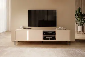 Chic Beige Dast TV Cabinet - Modern Entertainment Centre with Storage H540mm W2030mm D400mm