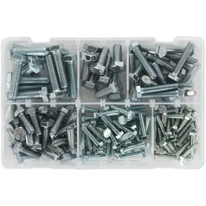 150 Piece High Tensile Setscrew Assortment with Storage Box - M5 to M10