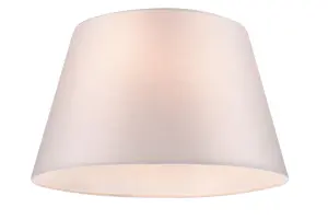 GoodHome Lokombi Light grey Fabric dyed Light shade (D)40cm