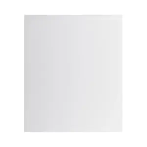 GoodHome Garcinia Integrated handle Gloss light grey Highline Cabinet door (W)600mm (H)715mm (T)19mm