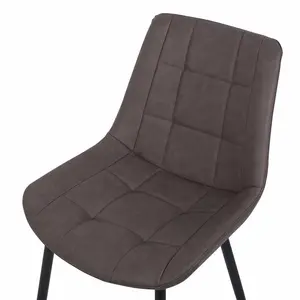 Hundley Upholstered Dining Chair (Set of 2) Brown