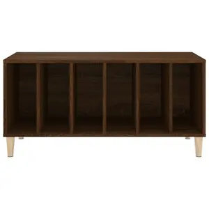 vidaXL Record Cabinet Brown Oak 100x38x48 cm Engineered Wood