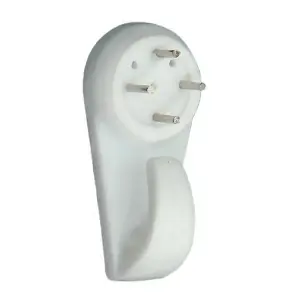 Charles Watson Hard Wall Picture Hook 40mm White Pack of 10