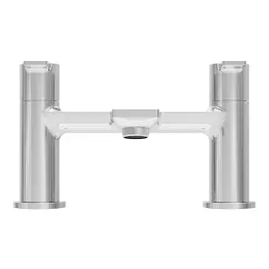 GoodHome Akita Gloss Chrome effect Deck-mounted Manual Single Bath Filler Tap