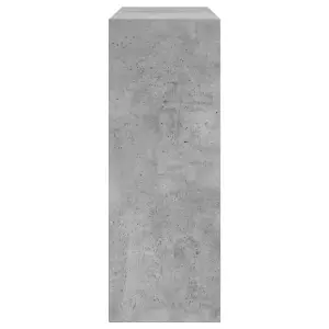 Berkfield Shoe Cabinet Concrete Grey 60x21x57 cm Engineered Wood