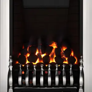 Focal Point Blenheim Chrome effect Slide control 3.75kW Gas Fire