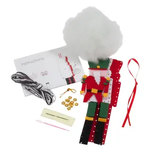 FELT KIT NUTCRACKER - Felt Decoration Kit: Christmas: Nutcracker - Trimits