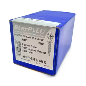 Rapierstar StarPVCU WSR Baypole Screw (200 Pack) - 50mm