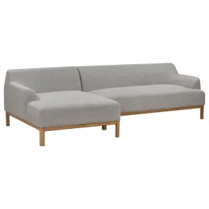 Right-Hand Corner Sofa SOSJO Light Grey Fabric Right Hand