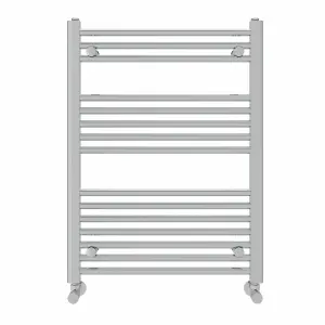 Right Radiators 800x600 mm Straight Heated Towel Rail Radiator Bathroom Ladder Warmer Chrome