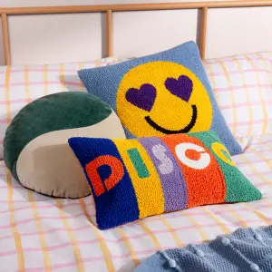 Heya Home Smile Knitted Feather Filled Cushion