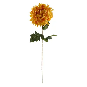 Pack of 6 x 75cm Extra Large Reflex Chrysanthemum - Gold