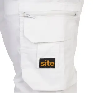 Site Jackal White / Grey Men's Holster pocket trousers, W36" L32"