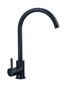 Keenware KKT-543 Knightsbridge Contemporary Monobloc Kitchen Mixer Tap: Black