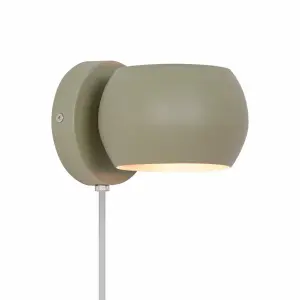 Nordlux Belir Indoor Spotlight Wall Light in Dusty Green (Height) 11cm