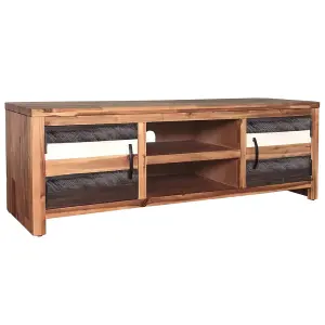 Berkfield TV Cabinet Solid Acacia Wood 120x35x40 cm