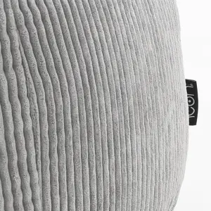 icon Kingston Classic Corduroy Bean Bag & Pouffe Grey Bean Bag Chair