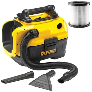 DeWalt DCV584L Flexvolt XR 14.4V 18v Wet Dry Cordless Corded Vacuum + Filter