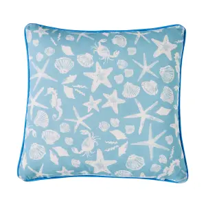 Crab Outdoor/Indoor Water & UV Resistant Filled Cushion