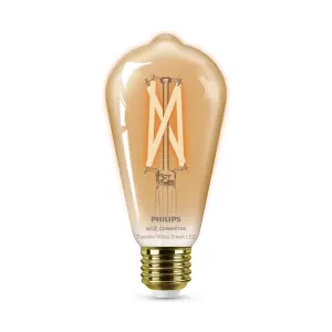 Philips WiZ E27 50W LED Cool white & warm white ST64 Dimmable Light bulb