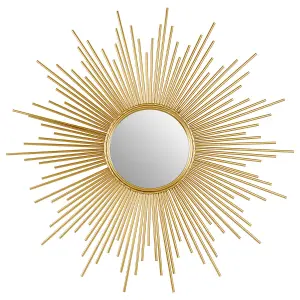 Interiors by Premier Cristal Wall Mirror with Gold Finish Frame