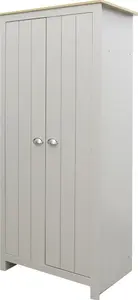 Lexington Two Door Wardrobe - Grey