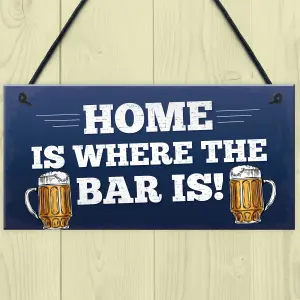 Red Ocean Funny Bar Sign Novelty Pub Sign Home Bar Decor Man Cave Gifts Funny Birthday Christmas Gift For Him