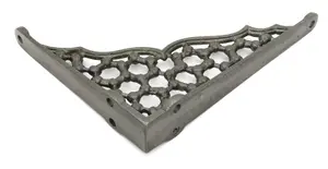 Castelion Single Small Cast Iron Honeycomb Shelf Bracket