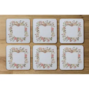 Square 6 Piece Coaster Set (Set of 6)