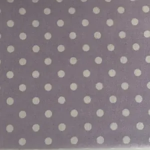 Just So Home Luxury Brushed Cotton Flannelette Flat Sheet (Lavender Polka Dot, Single)