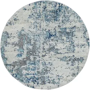 SARAH Round Modern Abstract Area Rug 160 x 160 cm