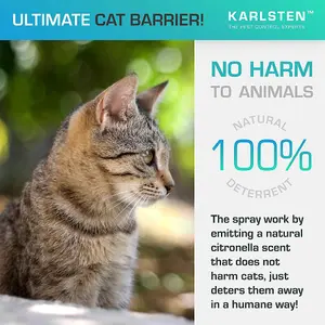 Karlsten Cat Repellent Anti Fouling spray , Natural Humane Cat Deterrent Citronella 500 ML