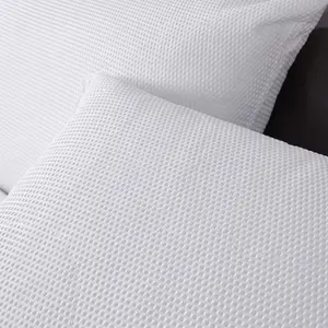 Waffle Embossed 2 Pillows Hotel Quality Filled Plump Bounce Back Microfibre